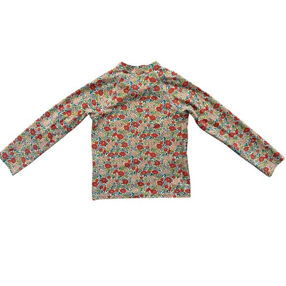 Baby Boden Ditsy Floral and Striped Rash Guard Swimsuit Size 3-4y - Picture 3 of 7